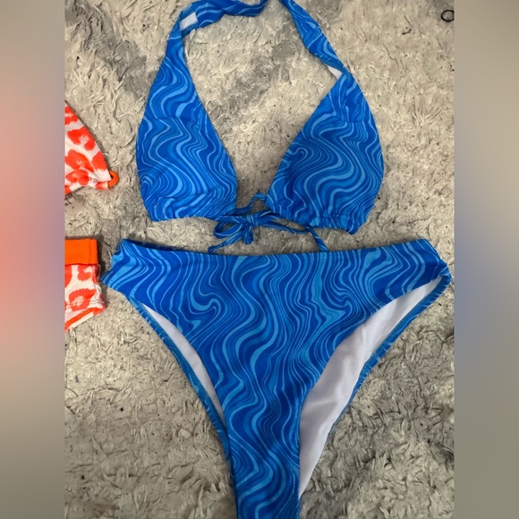 Orange and Blue Bikini Set SHEIN BUNDLE - Picture 6 of 16